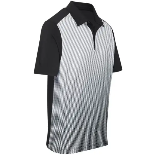 Mens Masters Golf Shirt Black Side